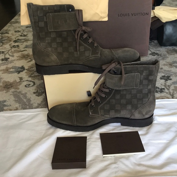 Louis Vuitton Suede Boots New 